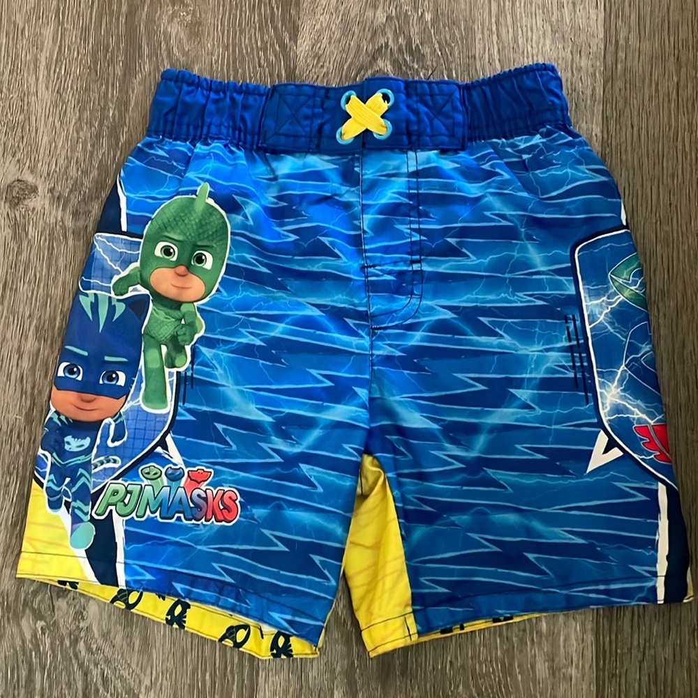 Boys 3T PJ Masks swim trunks